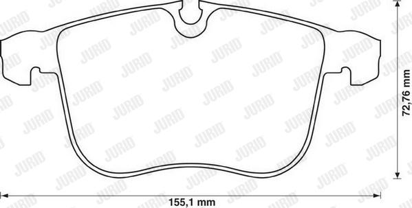 Jurid 573090J - Bremžu uzliku kompl., Disku bremzes www.autospares.lv