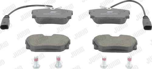 Jurid 573049J - Тормозные колодки, дисковые, комплект www.autospares.lv