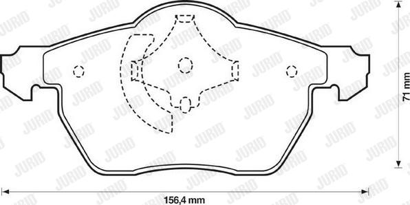 Jurid 573052J - Brake Pad Set, disc brake www.autospares.lv