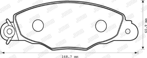 Jurid 573057J - Bremžu uzliku kompl., Disku bremzes www.autospares.lv