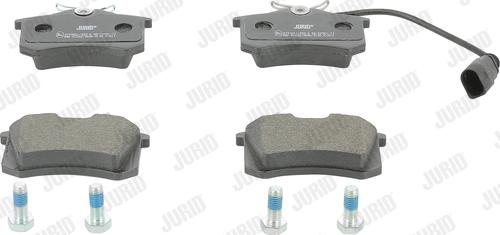 Jurid 573065J - Тормозные колодки, дисковые, комплект www.autospares.lv