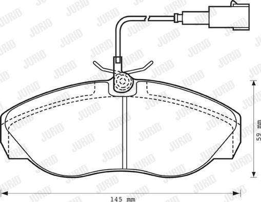 Jurid 573060J - Brake Pad Set, disc brake www.autospares.lv