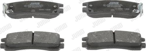 Jurid 573062J - Bremžu uzliku kompl., Disku bremzes www.autospares.lv