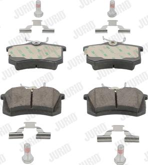 Jurid 573005JC - Тормозные колодки, дисковые, комплект www.autospares.lv