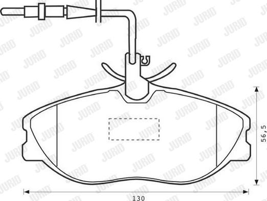 Jurid 573000J - Bremžu uzliku kompl., Disku bremzes www.autospares.lv