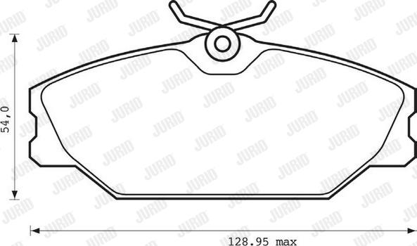 Jurid 573008JC - Bremžu uzliku kompl., Disku bremzes www.autospares.lv