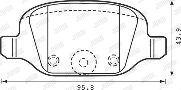 Jurid 573019J - Bremžu uzliku kompl., Disku bremzes www.autospares.lv