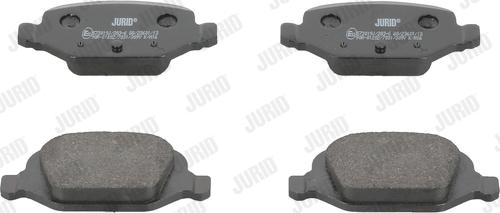 Jurid 573019J - Тормозные колодки, дисковые, комплект www.autospares.lv