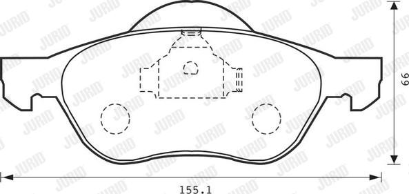 Jurid 573016J - Bremžu uzliku kompl., Disku bremzes www.autospares.lv