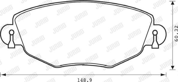 Jurid 573013J - Bremžu uzliku kompl., Disku bremzes www.autospares.lv