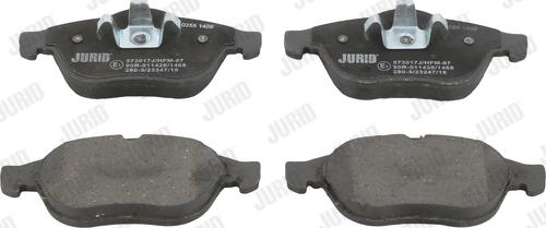 Jurid 573017J - Тормозные колодки, дисковые, комплект www.autospares.lv