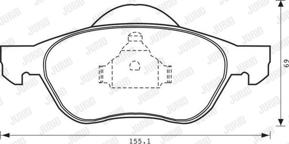 Jurid 573017J - Bremžu uzliku kompl., Disku bremzes www.autospares.lv