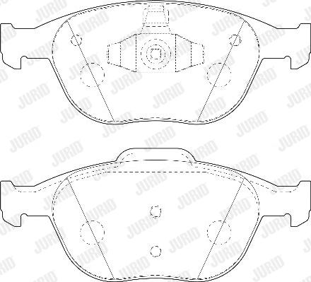 Jurid 573085D - Bremžu uzliku kompl., Disku bremzes www.autospares.lv