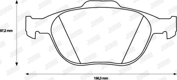 Jurid 573085JC - Тормозные колодки, дисковые, комплект www.autospares.lv