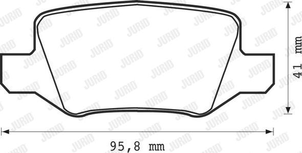 Jurid 573082J - Bremžu uzliku kompl., Disku bremzes www.autospares.lv