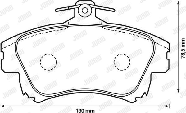 Jurid 573039J - Bremžu uzliku kompl., Disku bremzes www.autospares.lv