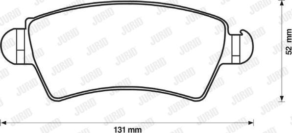 Jurid 573036J - Bremžu uzliku kompl., Disku bremzes www.autospares.lv