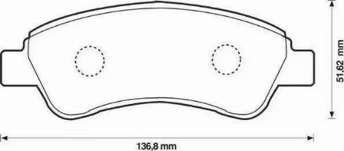 Jurid 573030J-AS - Bremžu uzliku kompl., Disku bremzes www.autospares.lv