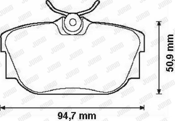 Jurid 573038J - Brake Pad Set, disc brake www.autospares.lv