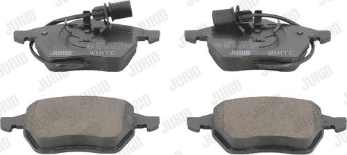 Jurid 573037JC - Тормозные колодки, дисковые, комплект www.autospares.lv