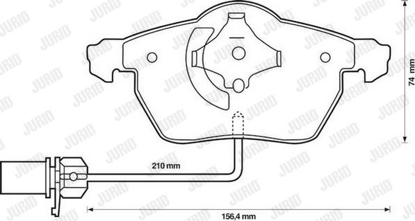 Jurid 573037JC - Bremžu uzliku kompl., Disku bremzes www.autospares.lv