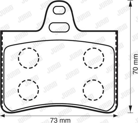 Jurid 573028J - Bremžu uzliku kompl., Disku bremzes www.autospares.lv