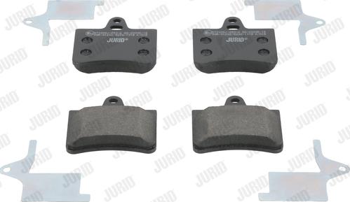 Jurid 573028J - Тормозные колодки, дисковые, комплект www.autospares.lv