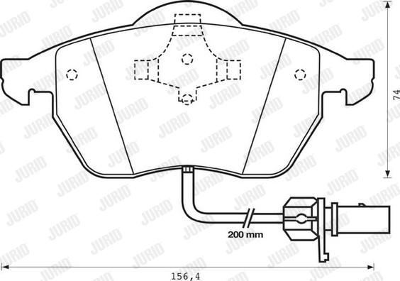 Jurid 573022JC - Bremžu uzliku kompl., Disku bremzes www.autospares.lv