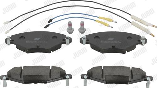 Jurid 573027J - Тормозные колодки, дисковые, комплект www.autospares.lv