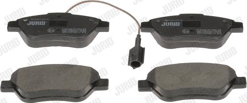 Jurid 573074D - Тормозные колодки, дисковые, комплект www.autospares.lv