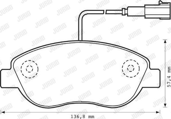 Jurid 573075JC - Brake Pad Set, disc brake www.autospares.lv