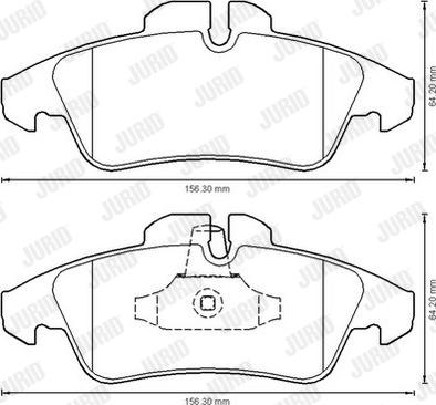 Jurid 573190J - Тормозные колодки, дисковые, комплект www.autospares.lv