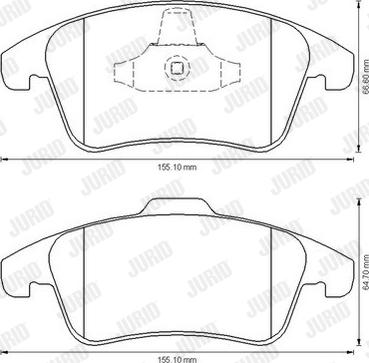 Jurid 573193JC - Brake Pad Set, disc brake www.autospares.lv