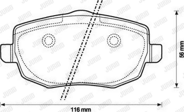 Jurid 573144JC - Bremžu uzliku kompl., Disku bremzes www.autospares.lv