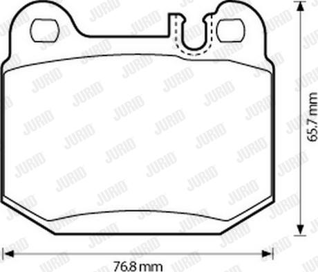 Jurid 573147J - Тормозные колодки, дисковые, комплект www.autospares.lv