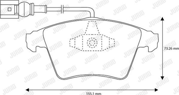 Jurid 573159J - Brake Pad Set, disc brake www.autospares.lv