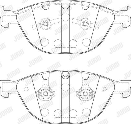 Jurid 573150J-AS - Bremžu uzliku kompl., Disku bremzes www.autospares.lv