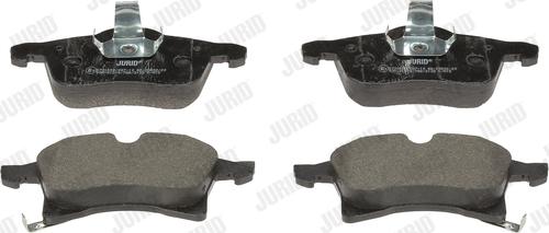 Jurid 573153D - Тормозные колодки, дисковые, комплект www.autospares.lv