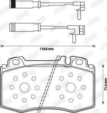 Jurid 573152J-AS - Bremžu uzliku kompl., Disku bremzes www.autospares.lv