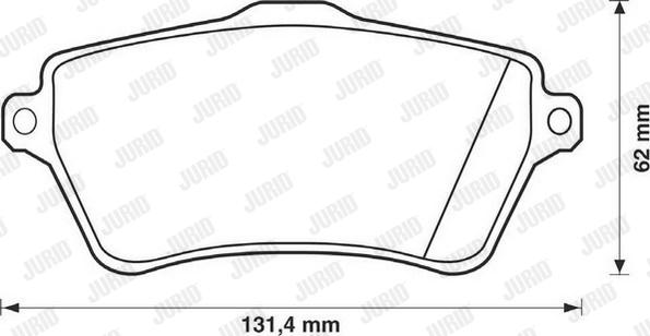 Jurid 573102J - Bremžu uzliku kompl., Disku bremzes www.autospares.lv