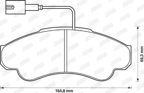 Jurid 573114J - Brake Pad Set, disc brake www.autospares.lv