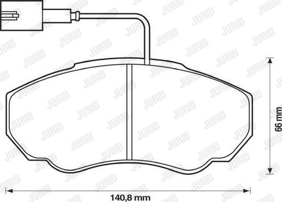 Jurid 573113J - Bremžu uzliku kompl., Disku bremzes www.autospares.lv