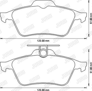 Jurid 573186JC - Brake Pad Set, disc brake www.autospares.lv