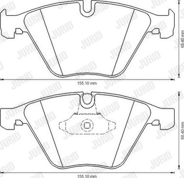 Jurid 573181J-AS - Brake Pad Set, disc brake www.autospares.lv