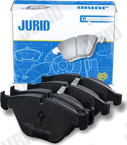 Jurid 573181J-D - Bremžu uzliku kompl., Disku bremzes www.autospares.lv