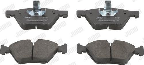 Jurid 573188J - Bremžu uzliku kompl., Disku bremzes www.autospares.lv