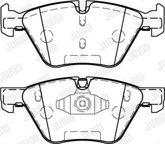 Jurid 573187J - Тормозные колодки, дисковые, комплект www.autospares.lv