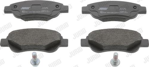 Jurid 573135J - Тормозные колодки, дисковые, комплект www.autospares.lv