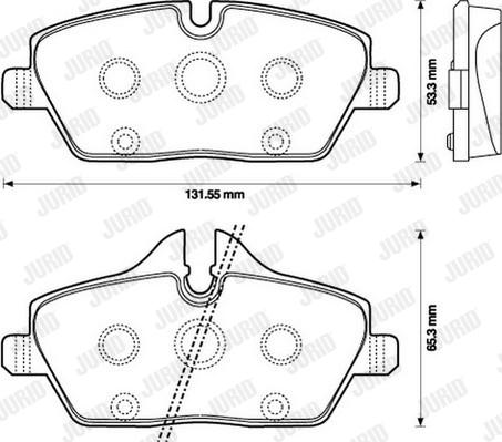 Jurid 573137JC - Bremžu uzliku kompl., Disku bremzes www.autospares.lv