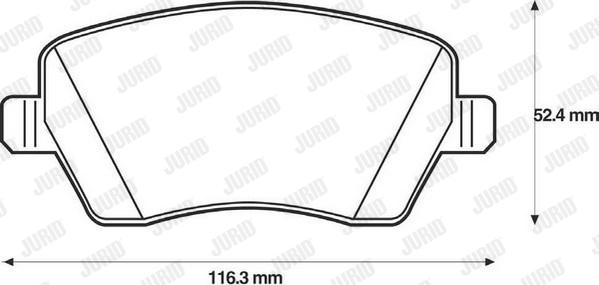 Jurid 573125J - Bremžu uzliku kompl., Disku bremzes www.autospares.lv